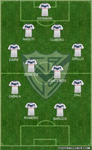 Vélez Sarsfield Formation 2016