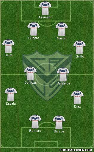 Vélez Sarsfield Formation 2016