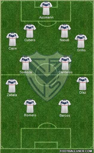 Vélez Sarsfield Formation 2016