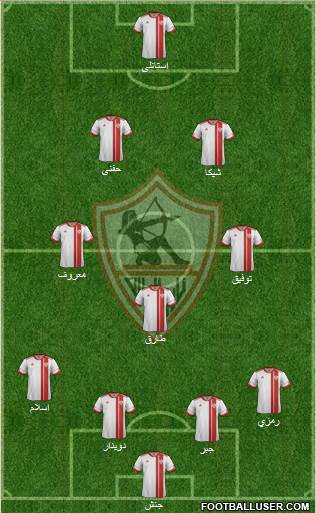 Zamalek Sporting Club Formation 2016