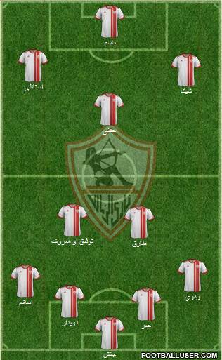 Zamalek Sporting Club Formation 2016