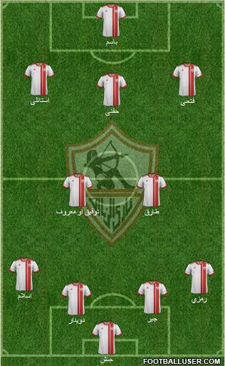 Zamalek Sporting Club Formation 2016