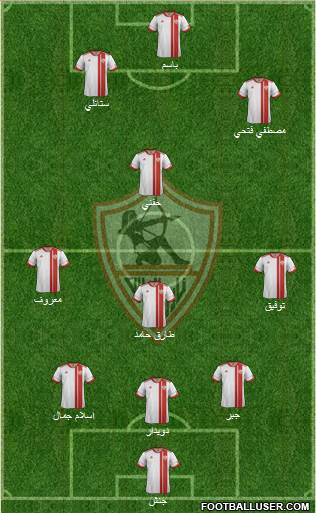 Zamalek Sporting Club Formation 2016