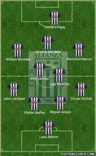 C Alianza Lima Formation 2016