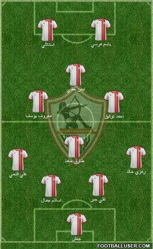 Zamalek Sporting Club Formation 2016