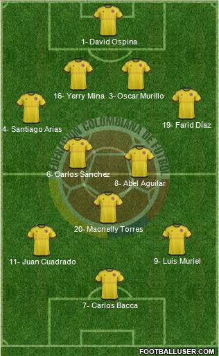 Colombia Formation 2016