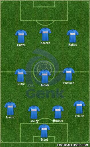 K Racing Club Genk Formation 2016