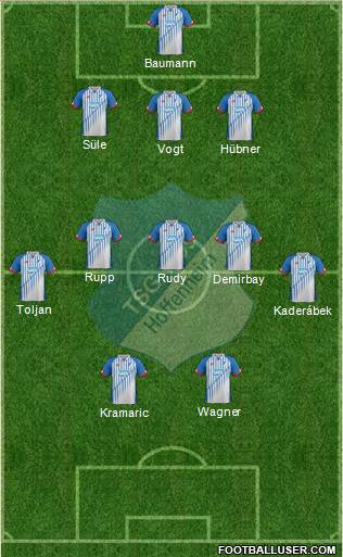 TSG 1899 Hoffenheim Formation 2016