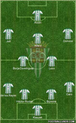 Córdoba C.F., S.A.D. Formation 2016