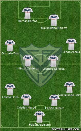 Vélez Sarsfield Formation 2016