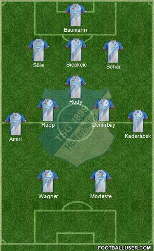 TSG 1899 Hoffenheim Formation 2016