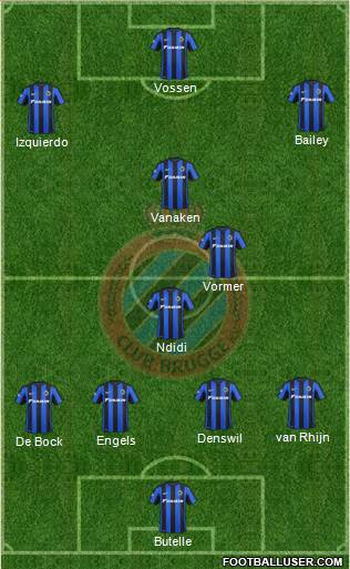 Club Brugge KV Formation 2016