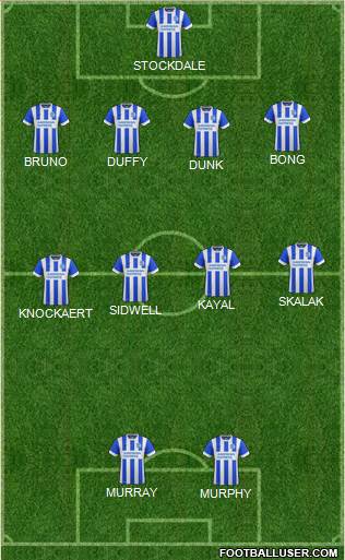 Brighton and Hove Albion Formation 2016