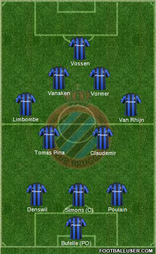 Club Brugge KV Formation 2016