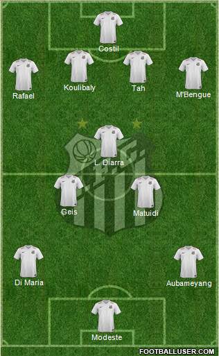 Santos FC Formation 2016