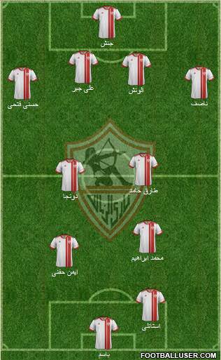 Zamalek Sporting Club Formation 2016