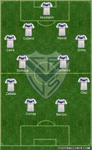 Vélez Sarsfield Formation 2016