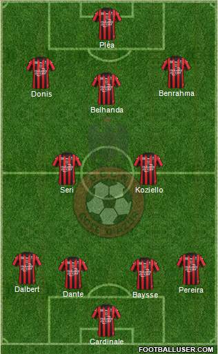 OGC Nice Côte d'Azur Formation 2016