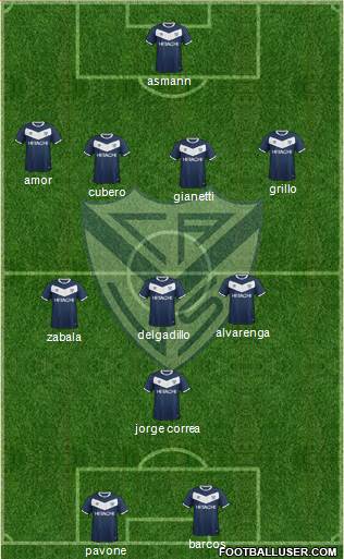 Vélez Sarsfield Formation 2016