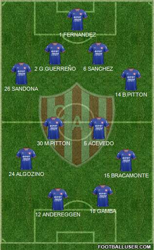 Unión de Santa Fe Formation 2016