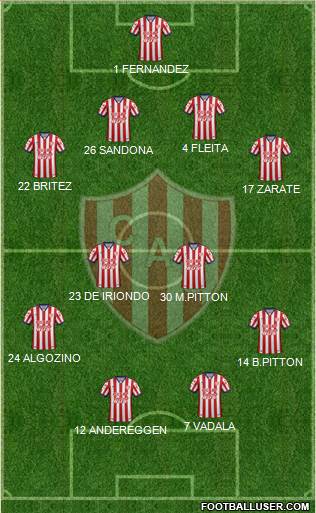 Unión de Santa Fe Formation 2016