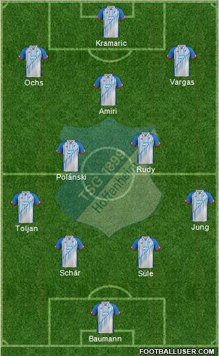 TSG 1899 Hoffenheim Formation 2016