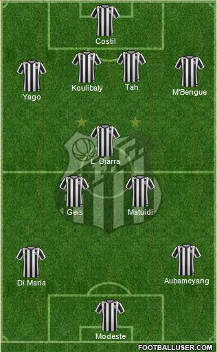 Santos FC Formation 2016