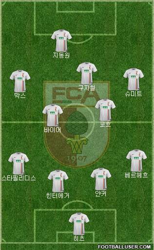 FC Augsburg Formation 2016