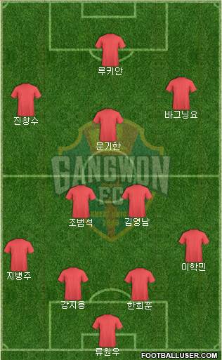 Gangwon FC Formation 2016