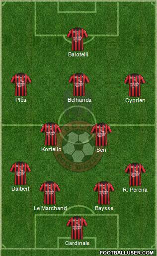 OGC Nice Côte d'Azur Formation 2016