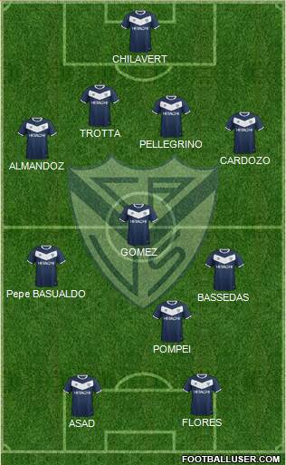 Vélez Sarsfield Formation 2016