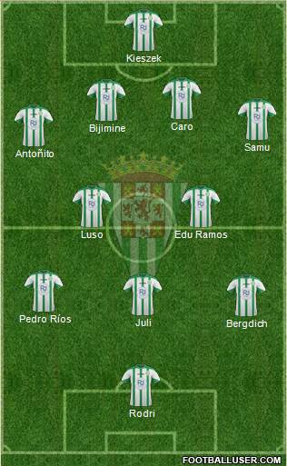 Córdoba C.F., S.A.D. Formation 2016