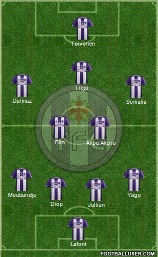 Toulouse Football Club Formation 2016