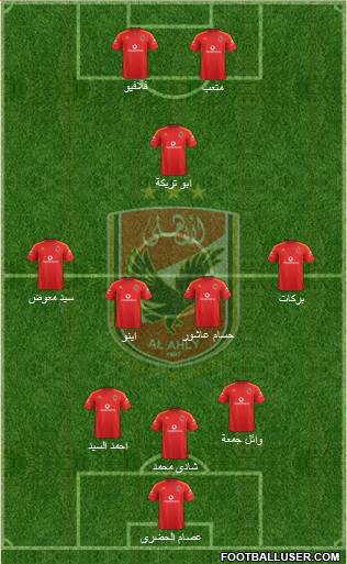 Al-Ahly Sporting Club Formation 2016