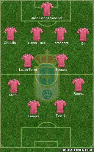 Real Oviedo S.A.D. Formation 2016