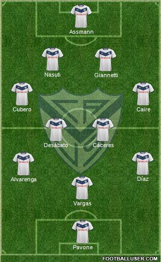 Vélez Sarsfield Formation 2016