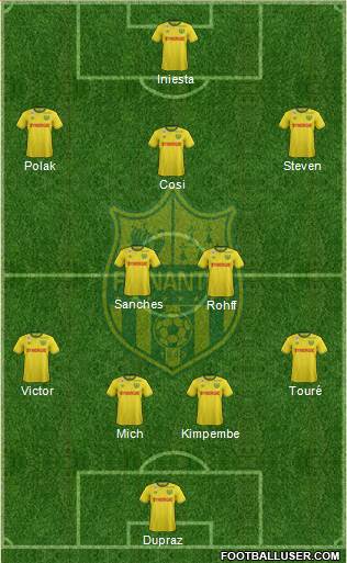 FC Nantes Formation 2016