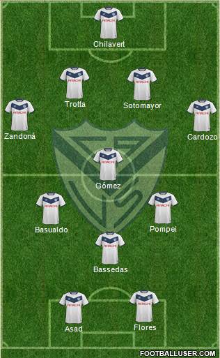 Vélez Sarsfield Formation 2016