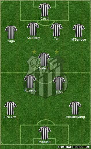 Santos FC Formation 2016