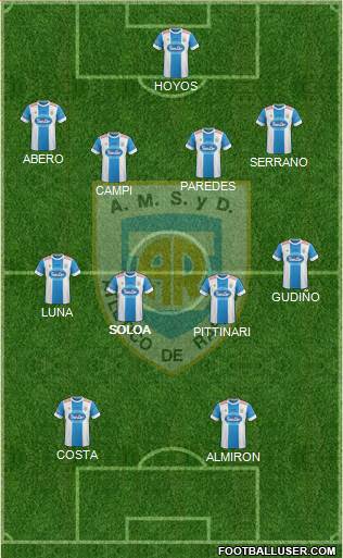 Atlético Rafaela Formation 2016