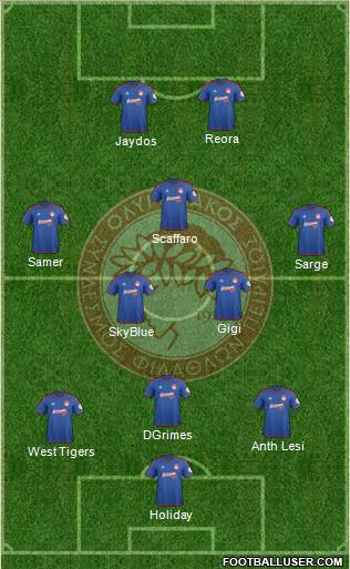 Olympiakos SF Piraeus Formation 2016