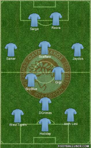 Olympiakos SF Piraeus Formation 2016