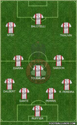 OGC Nice Côte d'Azur Formation 2016