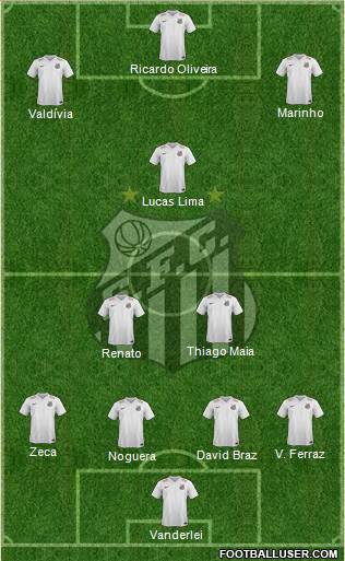 Santos FC Formation 2016