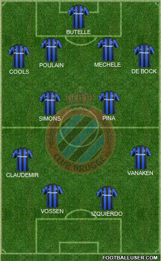 Club Brugge KV Formation 2016