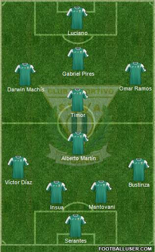 C.D. Leganés S.A.D. Formation 2016