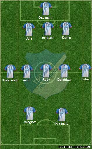 TSG 1899 Hoffenheim Formation 2016