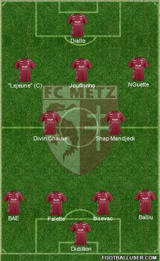 Football Club de Metz Formation 2016