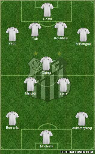 Santos FC Formation 2016