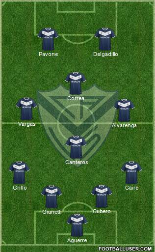 Vélez Sarsfield Formation 2016